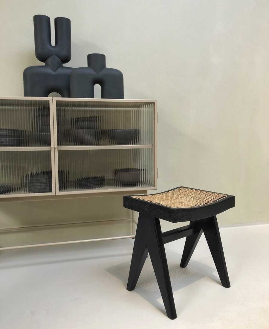 ferm-living-cabinet-haze-cobra-vase-jeanneret-stool-plaster-st-leo
